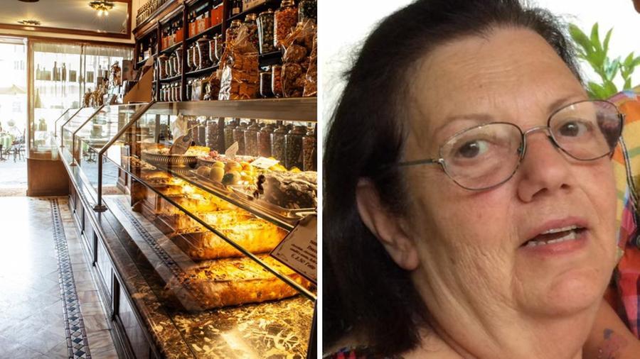 
	Anna Maria Magali Taddeucci e l'interno della pasticceria

