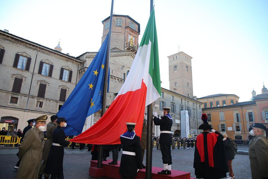 Festa del Tricolore con la presidente del parlamento europeo in collegamento