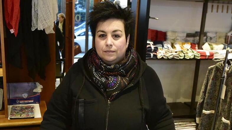 La titolare dell’Abbigliamento Fiorella Debora Pescatore