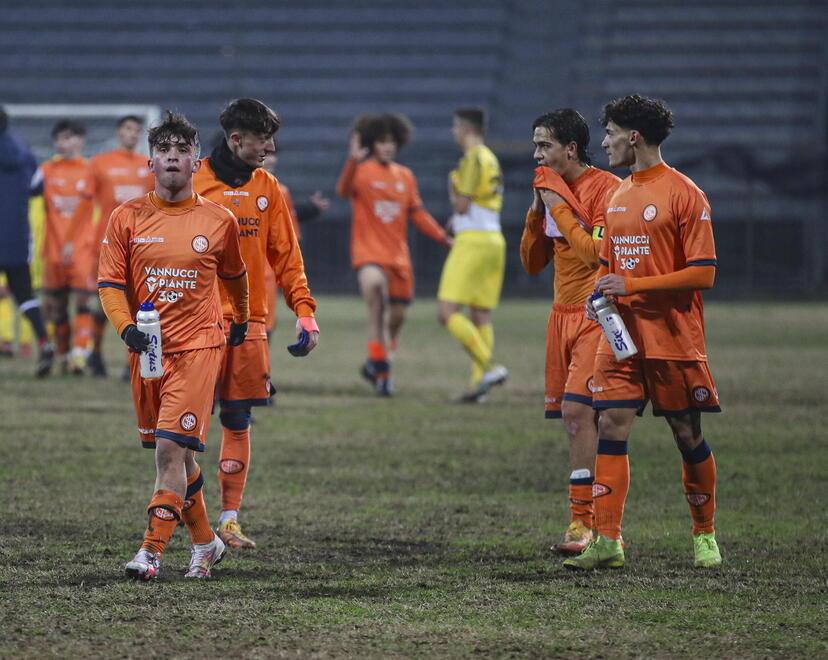 Alcuni Juniores che hanno giocato nella partita contro il Lentigione (foto Nucci)
