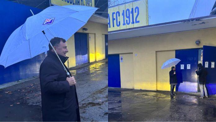 Modena, la visita a sorpresa del dg della Fiorentina Joe Barone al Braglia