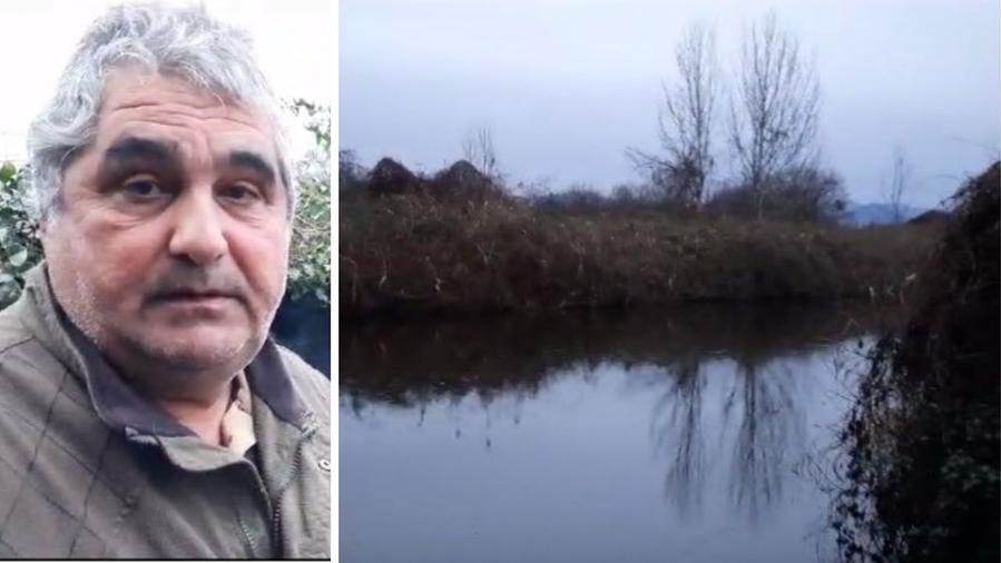 A sinistra l'amico delle vittime, a destra il luogo della tragedia