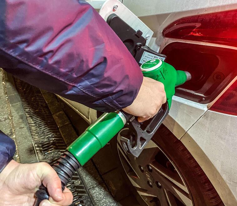 Un distributore di carburante