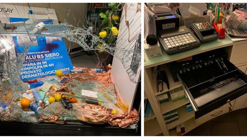 Ancora una spaccata con un tombino in Borgognissanti: sfondata la vetrina di una farmacia