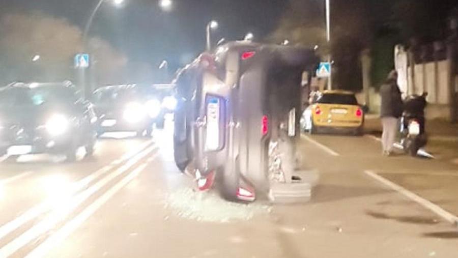 L'incidente sul viale di Antignano