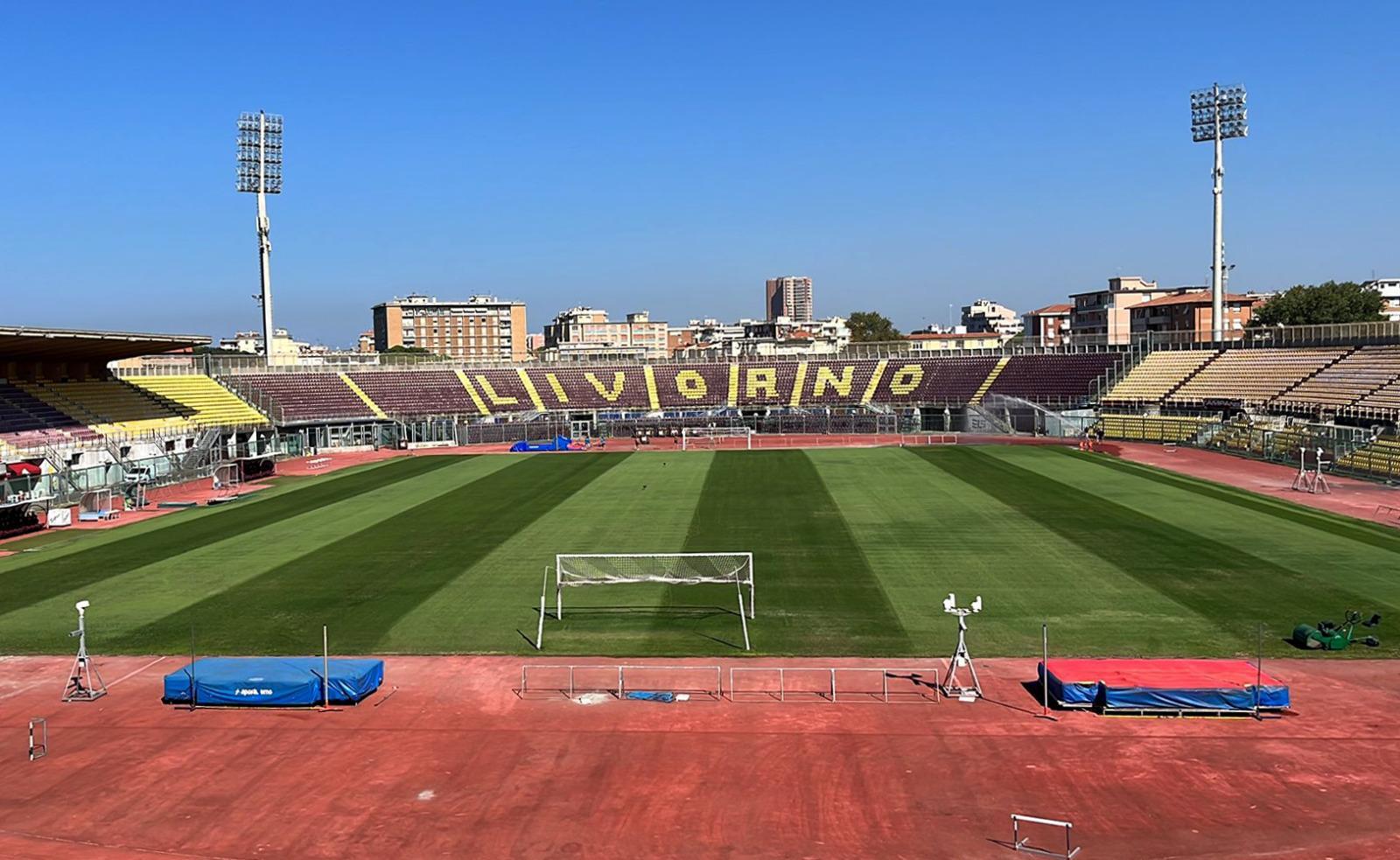 Lo stadio Armando Picchi di Livorno