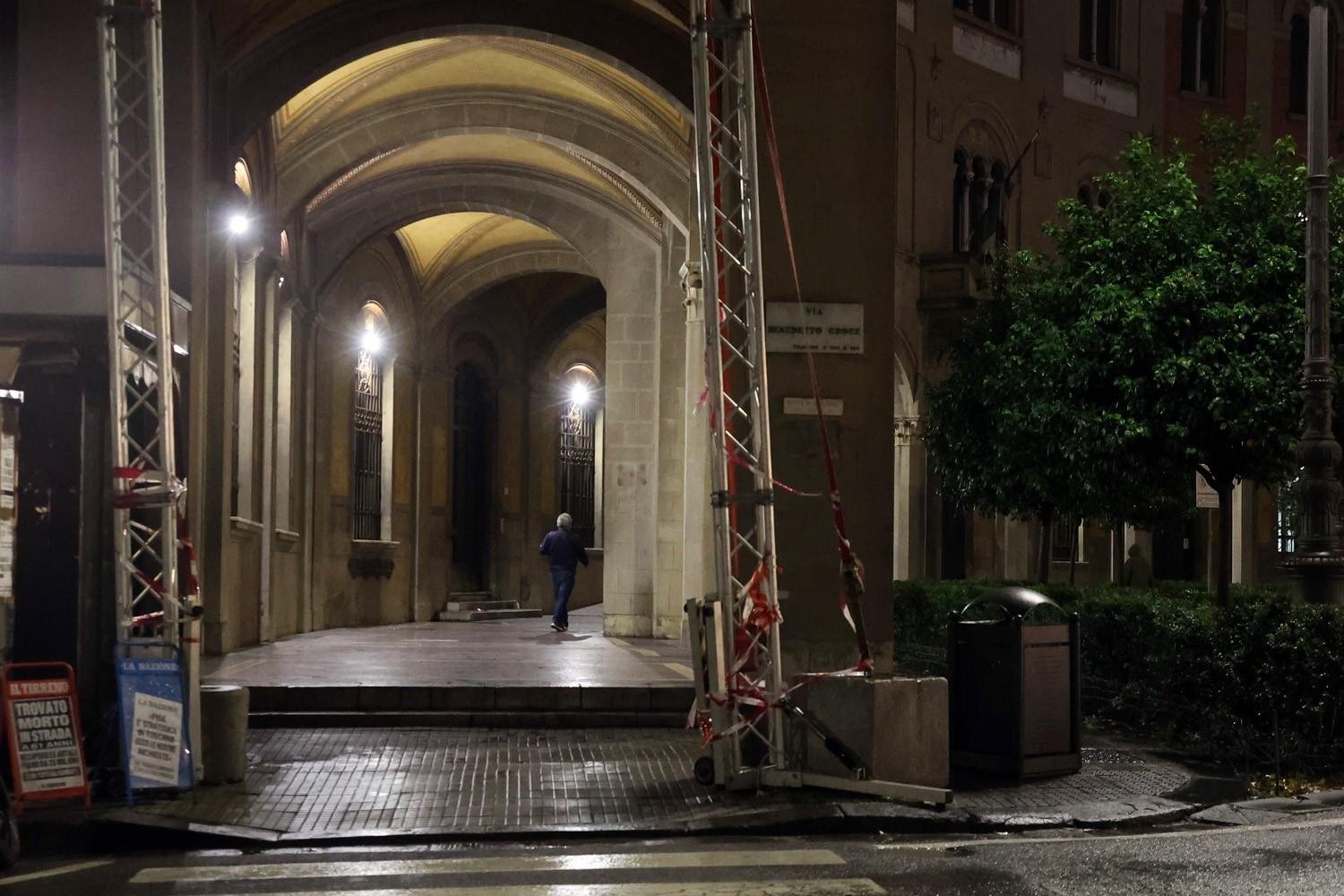 Il loggiato di piazza Vittorio Emanuele II (foto Teta/Muzzi)