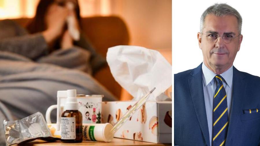 
	L'influenza si avvia verso il picco stagionale: nella foto a destra l'immunologo, Mauro Minelli

