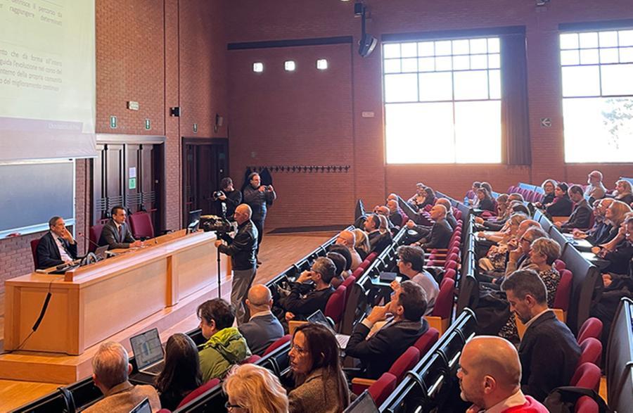 Un momento della presentazione del Piano strategico di Ateneo le cui linee guida sono state illustrate nel corso di un incontro al Polo Carmignani