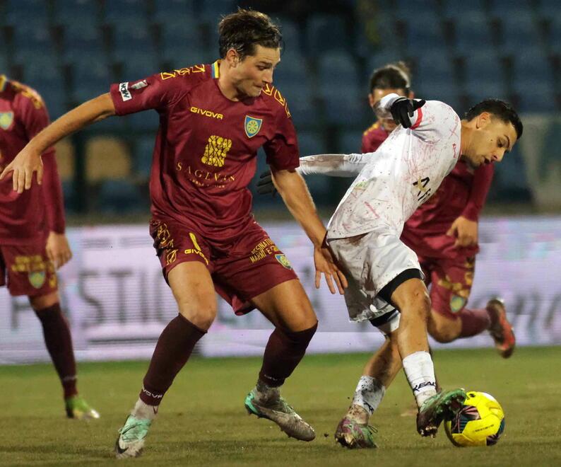 L’azzurro Francesco Cerretelli in azione