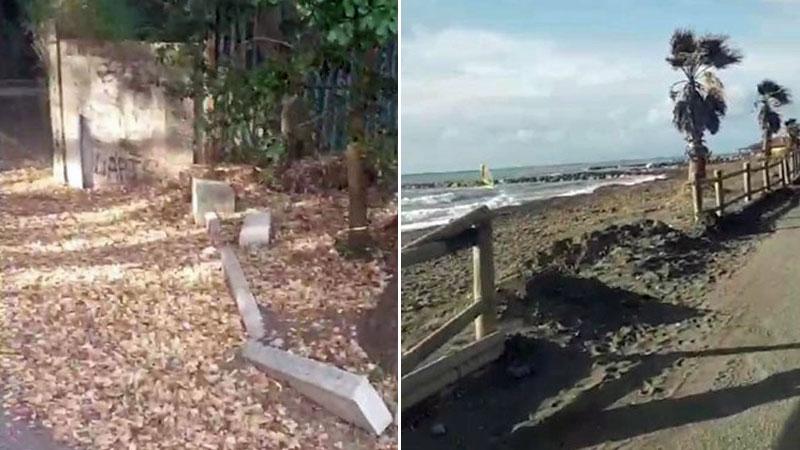
	Due immagini del degrado nella passeggiata delle Gorette

