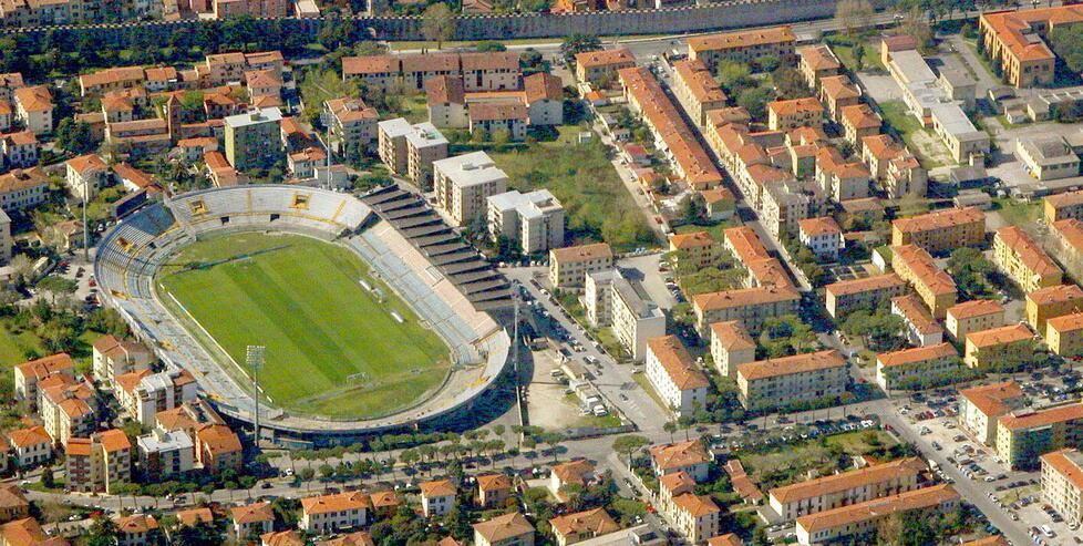 Una suggestiva veduta dall’alto dell’Arena e della zona circostante