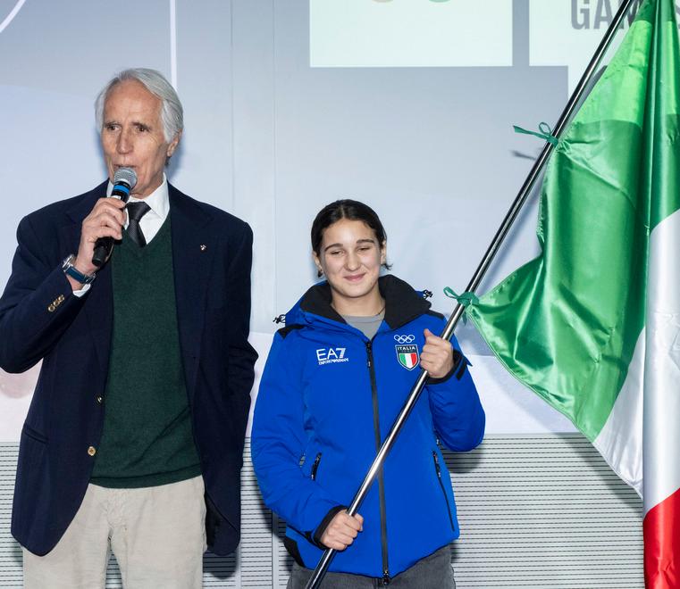 Da Fanano alla Corea. Flora portabandiera alle Olimpiadi invernali: «Che gioia, mi si è fermato il cuore»<br>
