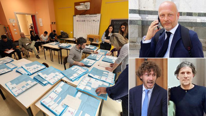
	Claudio Del Rosso, Andrea Rastelli ed Edoardo Fanucci di Italia Viva (foto Nucci)

