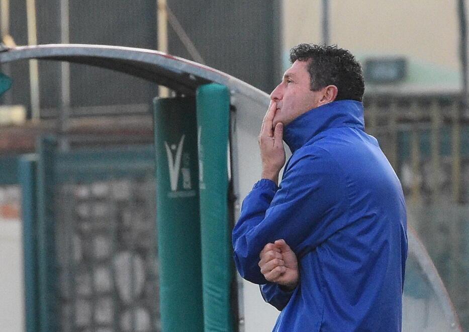 Il tecnico del Grosseto Vitaliano Bonuccelli (foto Agenzia Bf)
