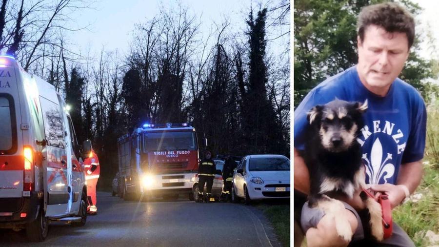 
	Il luogo della tragedia e nel riquadro la vittima

