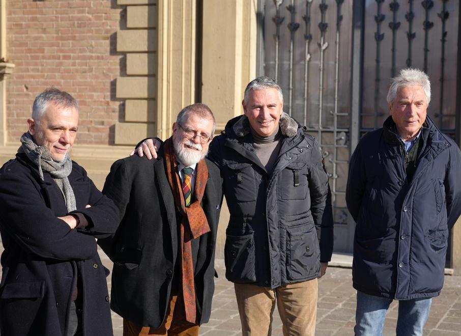 Nella foto da sinistra Paolo Gozzi Massimo Tosi Pardo Cellini ed Enzo Migliorini