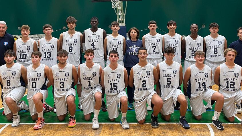 La squadra Under 19 Silver del Basket Sei Rose