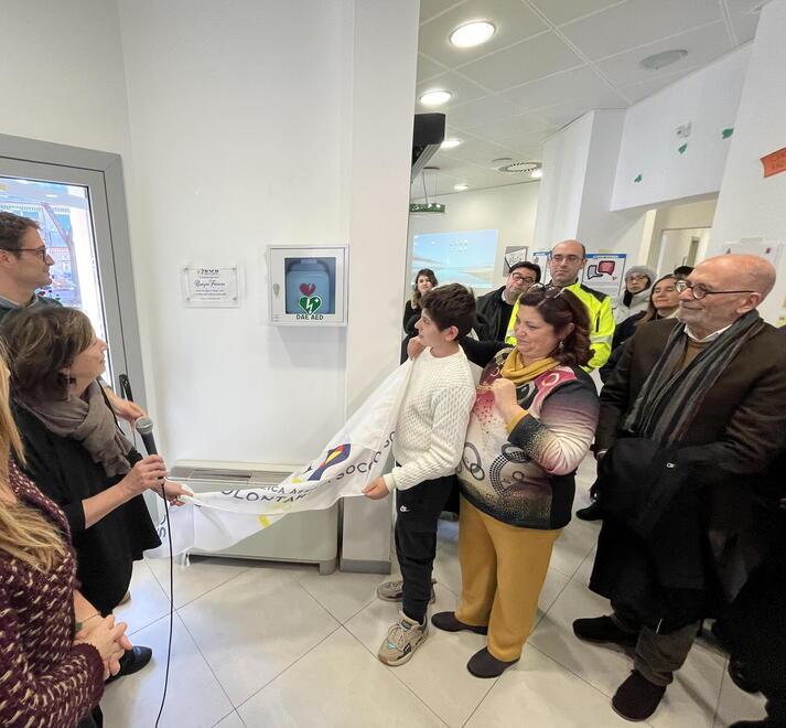 L'installazione del "Dae" (foto Franco Silvi)