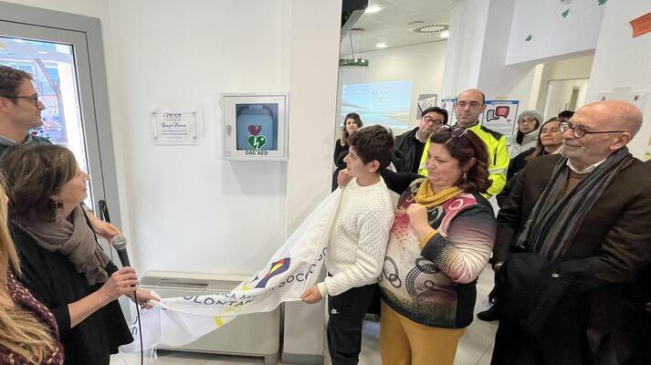 L'installazione del "Dae" (foto Franco Silvi)