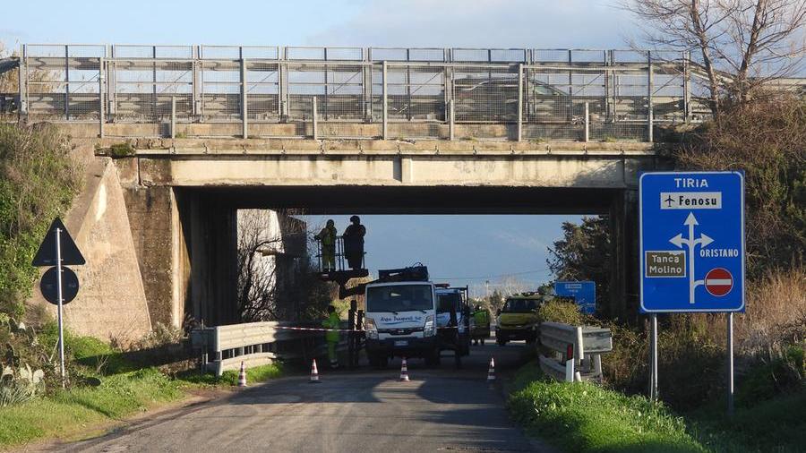 I lavori sotto il cavalcavia