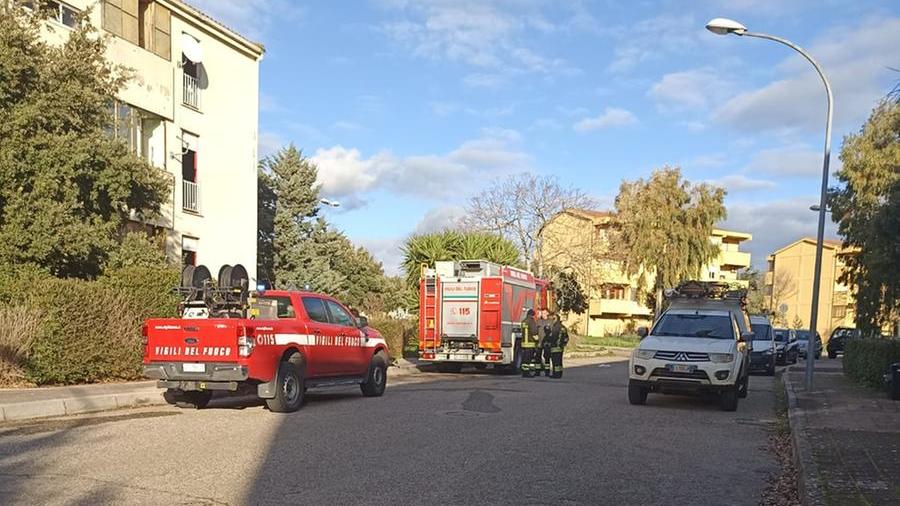 I vigili del fuoco a Borore