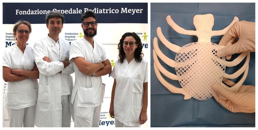 All’ospedale pediatrico Meyer di Firenze impiantata la prima protesi 3D riassorbibile in Europa