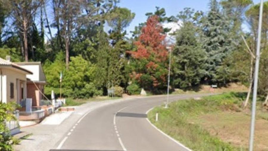 
	La zona di via Livornese in cui si &egrave; verificata la fuga di gas

