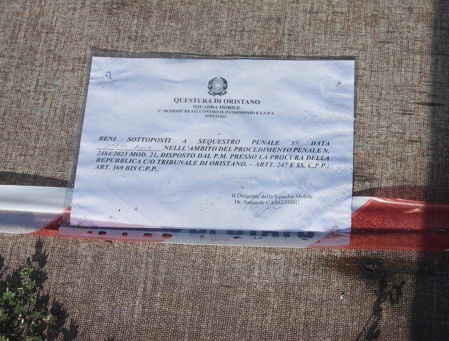 
	Il provvedimento di sequestro dell'area

