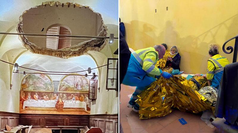 Crollo alle nozze, negli scatti del fotografo ufficiale gli istanti precedenti al cedimento: immagini consegnate in Procura – Video