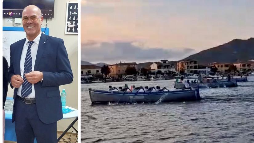 Il presidente Tore Bassu e una immagine della finale della Remata dei mestieri 