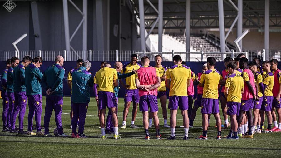 La Fiorentina in campo a Riyad (foto Acf Fiorentina)