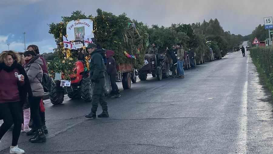 Il corteo per San Sebastiano