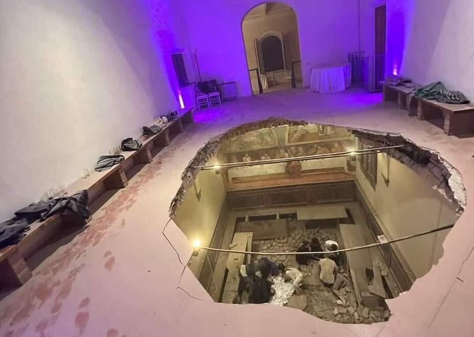 Crollo alla festa, nuovo sopralluogo con i vigili del fuoco e i carabinieri