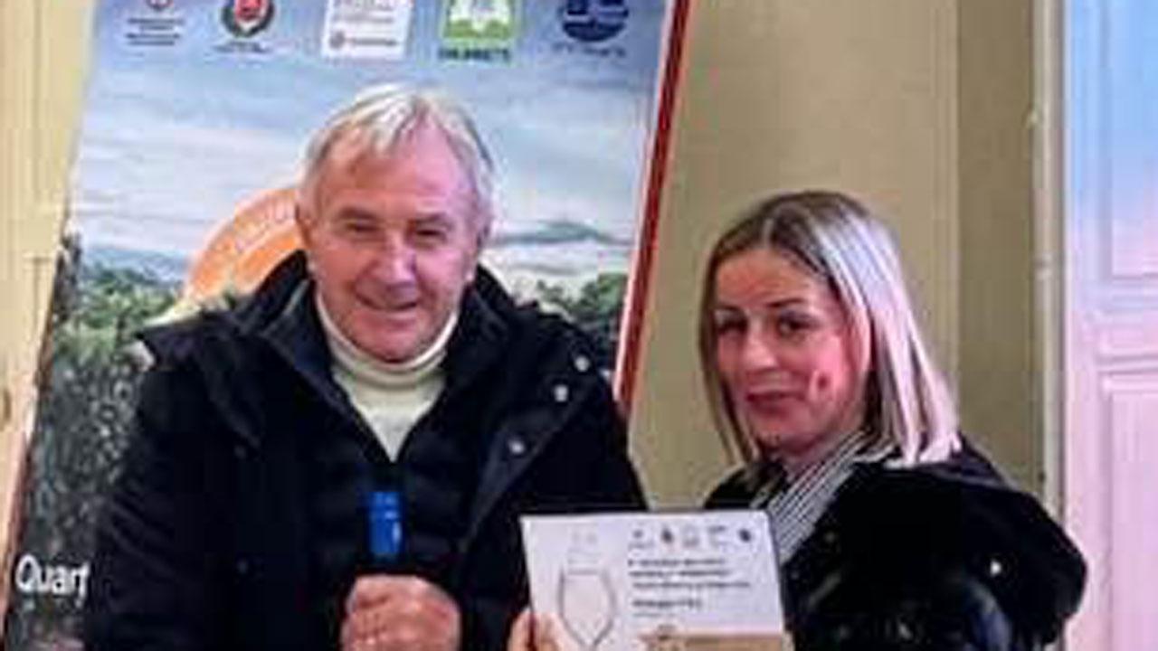 Angelo Borghetti riceve la medaglia d’oro per il suo vermentino