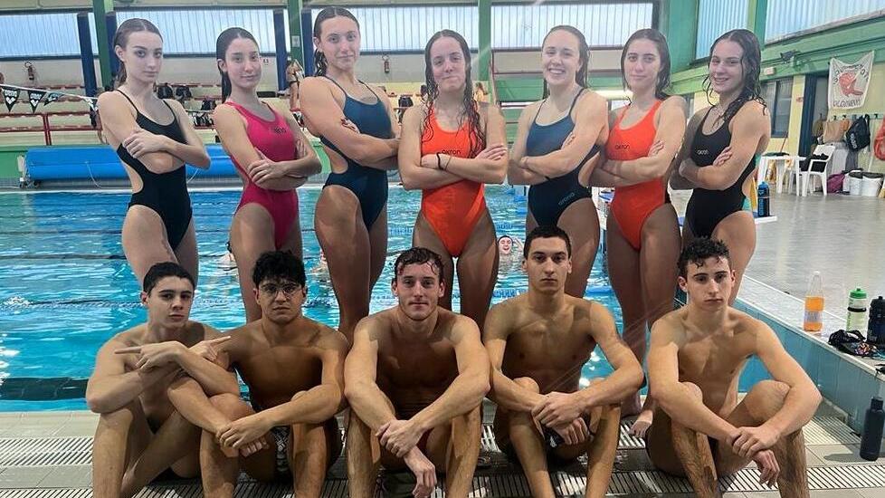Gli atleti del Nuoto Valdinievole