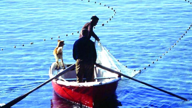 La foto tratta dal sito «Lungomarecastiglioncello» del pescatore Ivano “Pipi” Simoncini, figlio di Ernesto, reso celebre da Renato Fucini