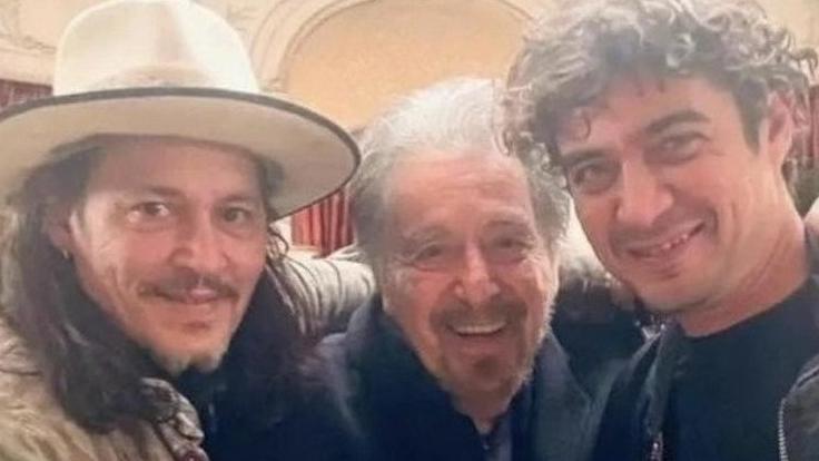 La foto di Depp, Al Pacino e Scamarcio durante le riprese