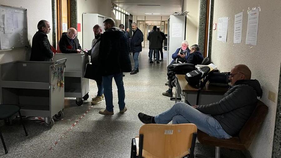 La presentazione delle liste a Cagliari <em>(foto Mario Rosas)</em>