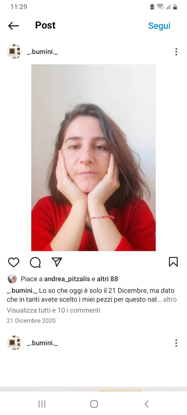 
	La foto della vittima dal profilo Instagram

