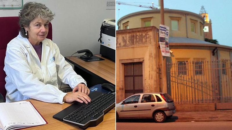 Michela Pullerà psichiatra dell’ospedale per anni riferimento del Sert. La rotondina del Sert in via Gramsci