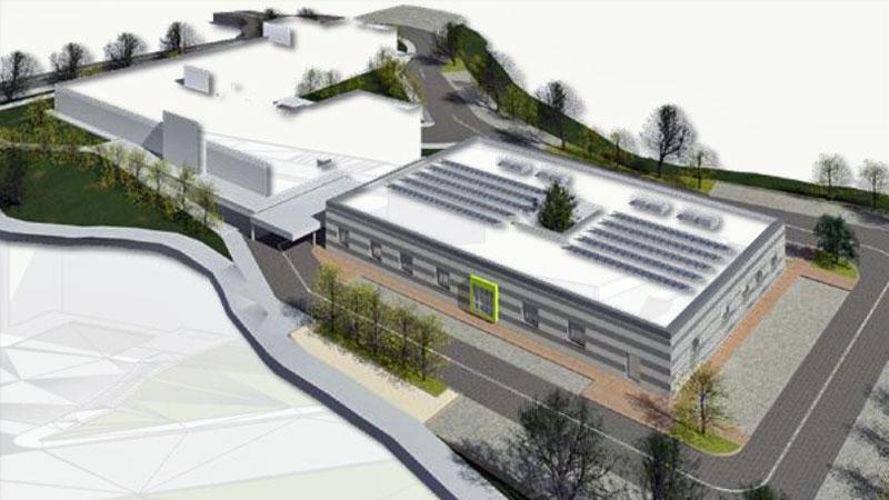 Un rendering di come sarà la “cittadella della salute” di Rosignano con la Casa e l’Ospedale di Comunità