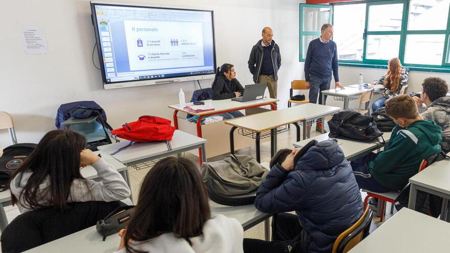 Un incontro all’istituto Einaudi con Autolinee Toscane per le prospettive professionali (foto archivio)