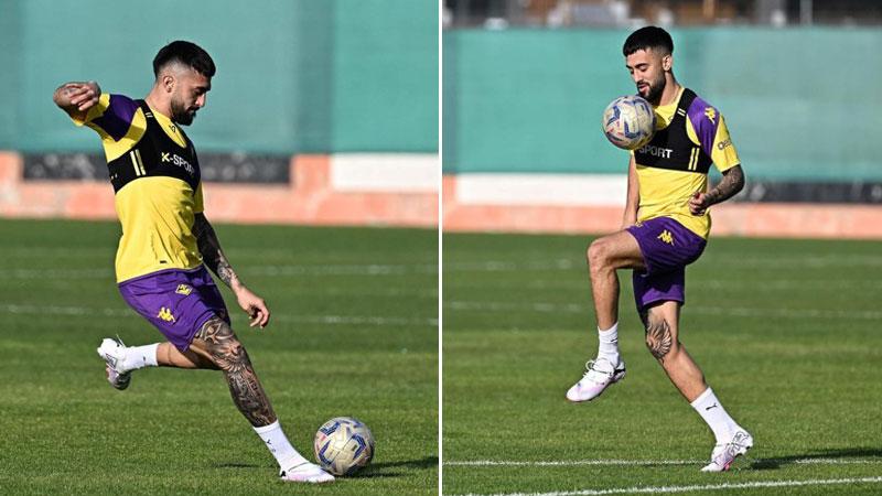 
	Nico Gonzalez durante uno degli ultimi allenamenti (foto: Acf Fiorentina)

