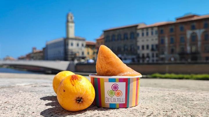 Una coppetta a Pisa alla gelateria De' Coltelli, tra le cinque premiate in Toscana