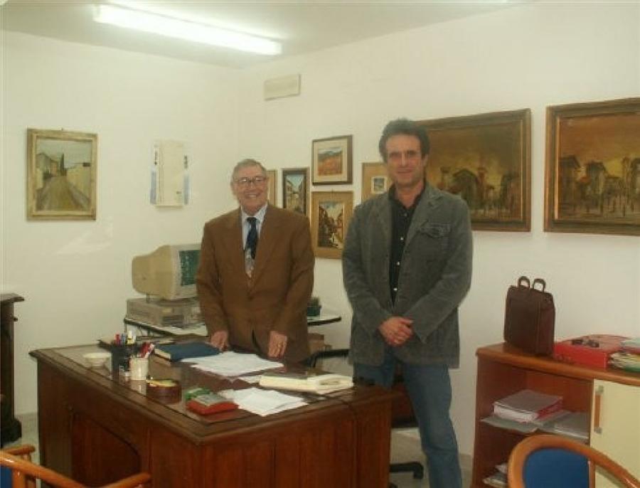 
	L'ex presidente Romano Lenzi a sinistra con&nbsp;l'ex direttore (a destra)

