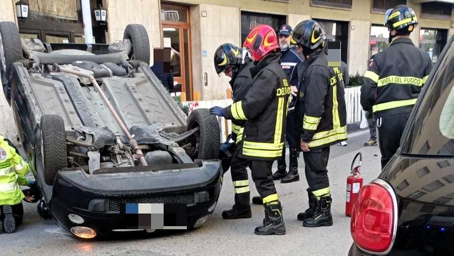 L'intervento dei vigili del fuoco
