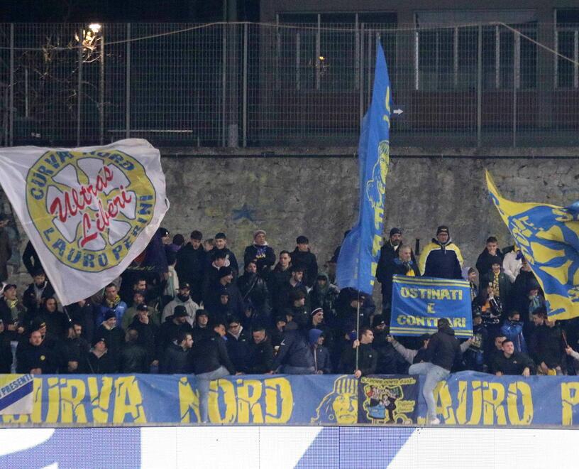 I tifosi azzurri sugli spalti