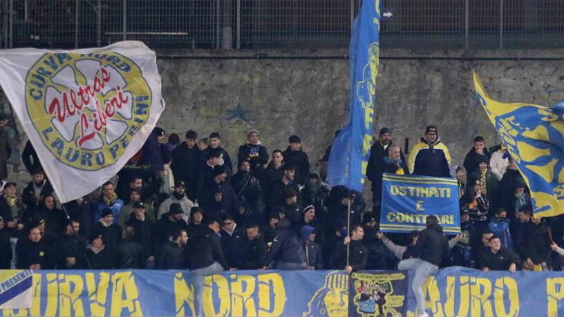 I tifosi azzurri sugli spalti