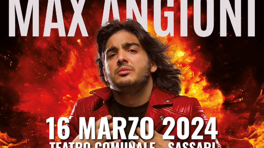 Max Angioni al Comunale di Sassari il 16 marzo